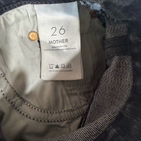 Mother the weekender Women's Gray/black Jeans sz 26 - Picture 3 of 9
